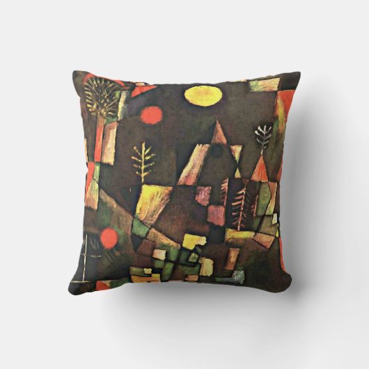 クレー – 満月 クッション (裏面)