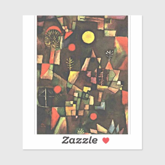 クレー – 満月 シール (シート)