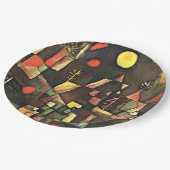 クレー – 満月 ペーパープレート (アングル)