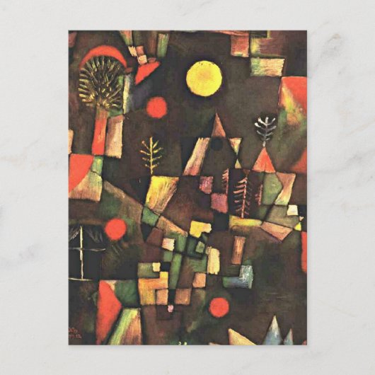 クレー – 満月 ポストカード (正面)