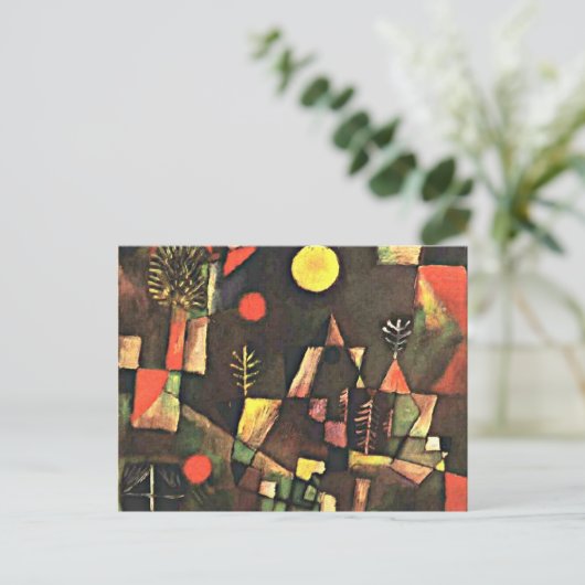 クレー – 満月 ポストカード (スタンド正面)