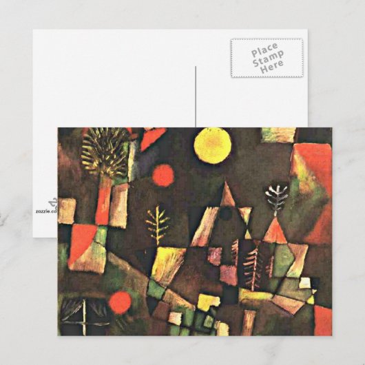 クレー – 満月 ポストカード (正面/裏面)