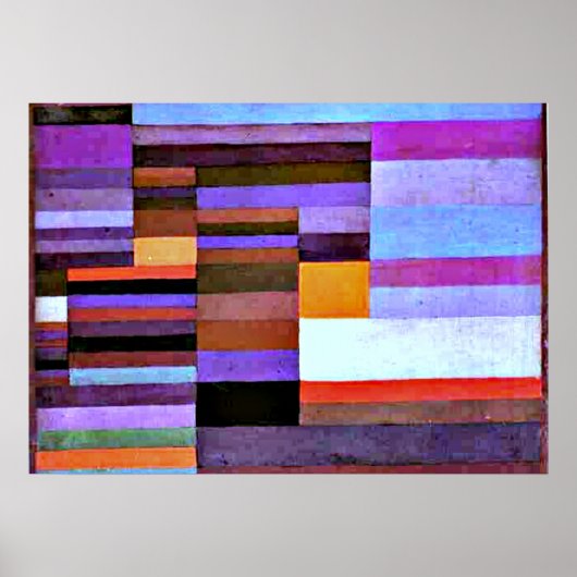 クレー – 火災夕べ, 1929 ポスター (正面)