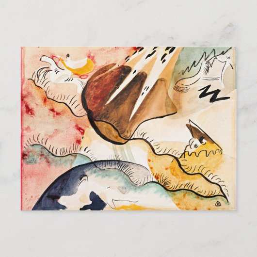 クレー – 雨の風景 ポストカード (正面)