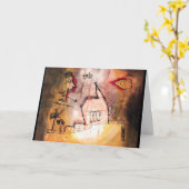 クレーBebende kapelle anagoria カード (黄色い花)