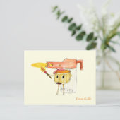 クレ予測できなームブルーリーデザーおもしろいト漫画のユーモア ポストカード (スタンド正面)