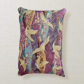 クレ日本のーンズ伝統的デザインパープル アクセントクッション (裏面(縦))