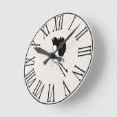 クレ日本のーン&ターペホタテ ラウンド壁時計 (傾斜)