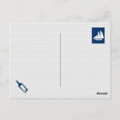 クレ航海のストドルフィンズいかりオールローレルシールド ポストカード (裏面)