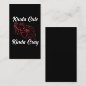 クロおもしろいウフィッシュがきんだかわいいきんだクレイをゆでる 名刺 (正面/裏面)