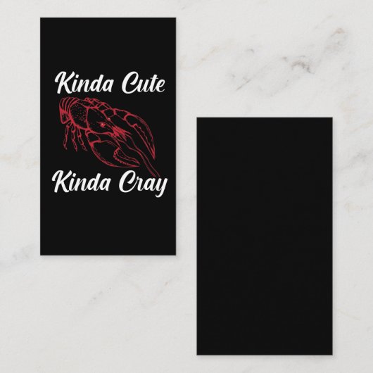 クロおもしろいウフィッシュがきんだかわいいきんだクレイをゆでる 名刺 (正面/裏面)