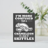 クロおもしろいーラプンカメレオンリザード ポストカード (スタンド正面)