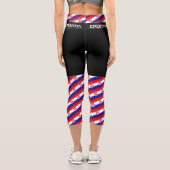 クロアチアおよびクロアチア国旗のファッション、フィットネス カプリレギンス (裏面)