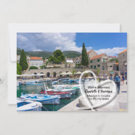 クロアチアで結婚式をした後のパーティーの招待状 招待状