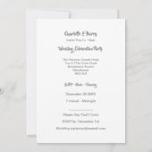 クロアチアで結婚式をした後のパーティーの招待状 招待状 (裏面)