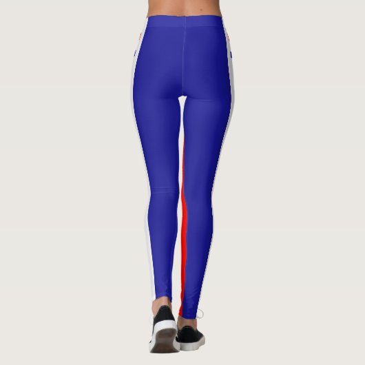 クロアチアとクロアチアの国旗ファッションレギング/スポーツ レギンス (裏面)