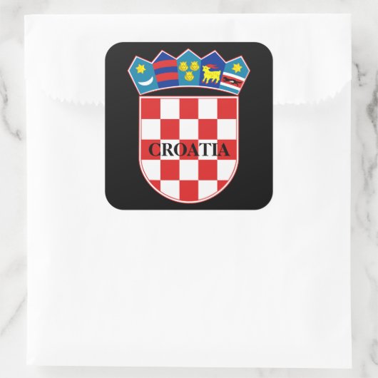クロアチアのエンブレムシール スクエアシール (バッグ)