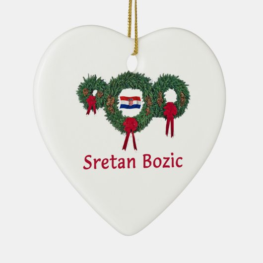 クロアチアのクリスマス2 セラミックオーナメント (右)