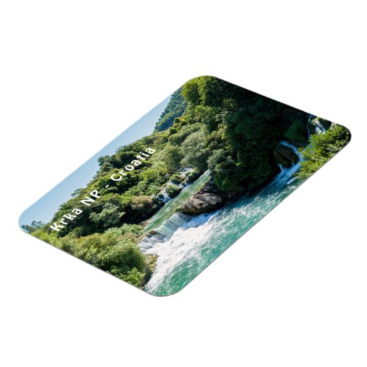 クロアチアのクルカ国立公園 - ダルマチア地方の滝 マグネット (左側)