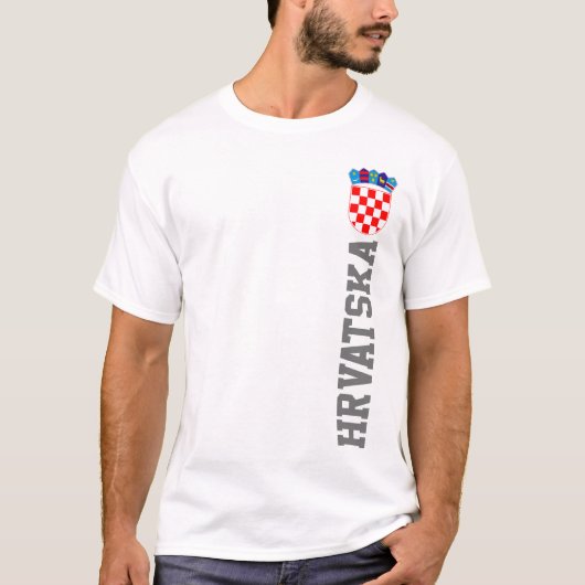クロアチアのコート・オブ・アームズ Tシャツ (正面)