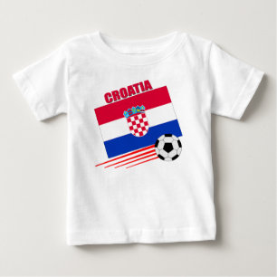 クロアチアのサッカーチーム ベビーTシャツ