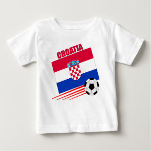 クロアチアのサッカーチーム ベビーTシャツ