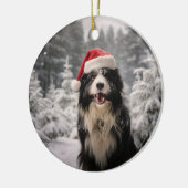 クロアチアのシェプドッグのクリスマス記念品 セラミックオーナメント (左)