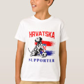 クロアチアのスクールスポーツ選手かわいいダルマチア Tシャツ (正面)