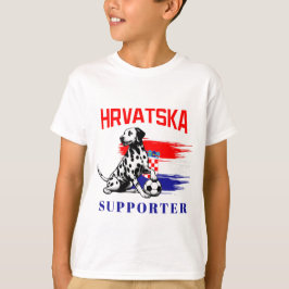 クロアチアのスクールスポーツ選手かわいいダルマチア Tシャツ
