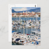 クロアチアのスプリット・マリーナ市 ポストカード (正面/裏面)