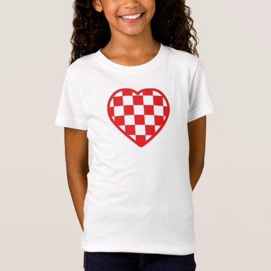 クロアチアのハート Tシャツ (正面)