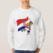 クロアチアのファン犬Tシャツ Tシャツ (正面)