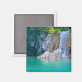 クロアチアのプリツヴィツェ国立公園の滝 マグネット (正面/裏面)