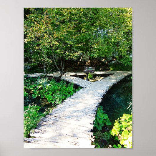 クロアチアのプリトヴィツェ国立公園 ポスター (正面)