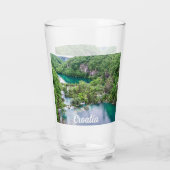 クロアチアのプリトヴィツェ湖群国立公園の滝 タンブラーグラス (裏面)