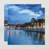 クロアチアのプロムナードを分割 (正面/裏面)