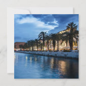 クロアチアのプロムナードを分割 (裏面)