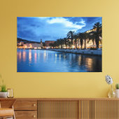 クロアチアのプロムナードを分割 キャンバスプリント (インサイチュ (リビング))