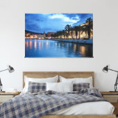 クロアチアのプロムナードを分割 キャンバスプリント (インサイチュ (寝室))