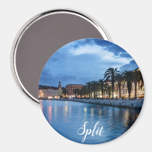 クロアチアのプロムナードを分割 マグネット (正面/裏面)
