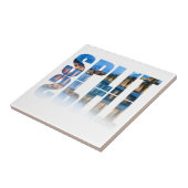 クロアチアのプロムナード文字を分割 タイル (側面)