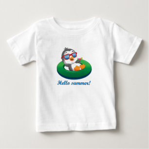 クロアチアのペンギン ベビーTシャツ