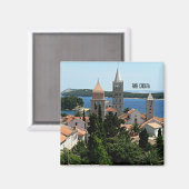 クロアチアのラブの風景写真 マグネット (正面/裏面)