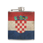 クロアチアのヴィンテージの動揺してな旗 フラスク (正面)