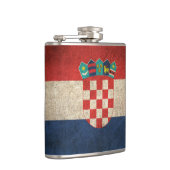 クロアチアのヴィンテージの動揺してな旗 フラスク (右)