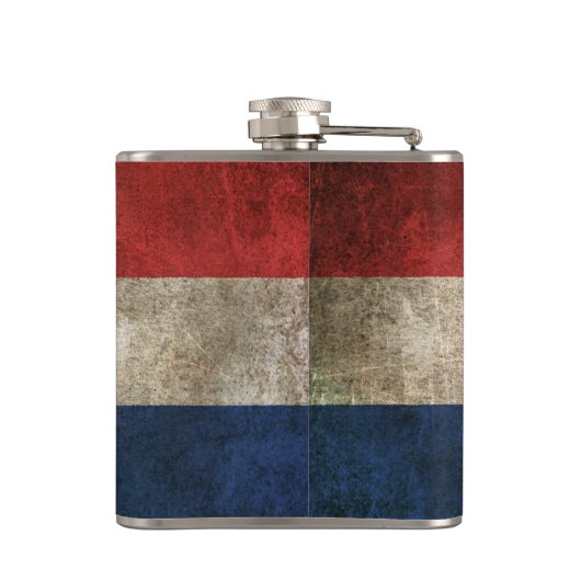 クロアチアのヴィンテージの動揺してな旗 フラスク (裏面)