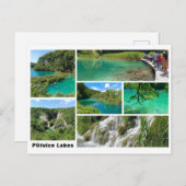 クロアチアの五湖の素晴らしい景色 ポストカード (正面/裏面)