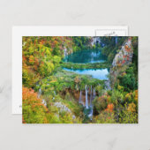 クロアチアの五湖 ポストカード (正面/裏面)