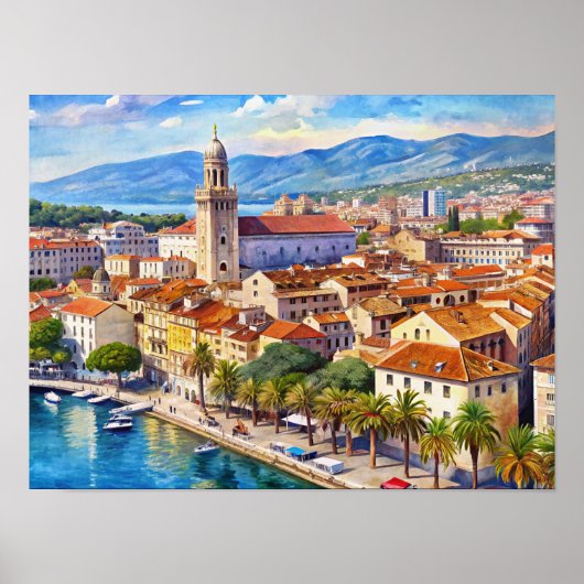 クロアチアの分割都市 ポスター (正面)