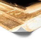 クロアチアの古代建物の古い扉のポスター ポスター (角)